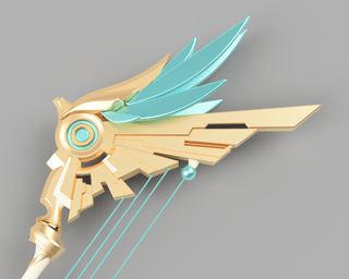 Skyward Harp [3D Print Files] 3D Files cosplay DangerousLadies