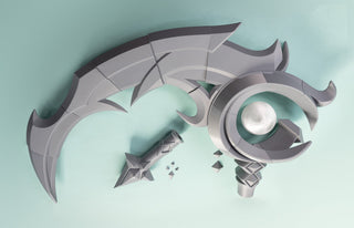 Snow Moon Kayn's Shadow Assassin Scythe [3D Printed Kit] 3D Printed Kit cosplay DangerousLadies