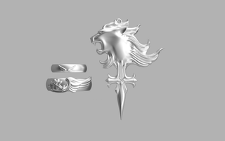 Squall and Rinoa's Griever Jewelry [3D Print Files] 3D Files cosplay DangerousLadies