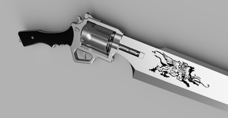 Squall's Revolver Gunblade [3D Print Files] 3D Files cosplay DangerousLadies