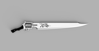 Squall's Revolver Gunblade [3D Print Files] 3D Files cosplay DangerousLadies