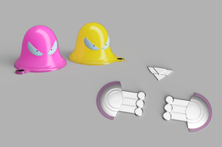 Sugar Riot's Hair Flans and Accessories [3D Print Files] 3D Files cosplay DangerousLadies