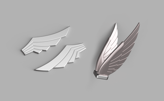 Sumia and Cordelia's Pegasus Knight Hair Wings [3D Print Files] 3D Files cosplay DangerousLadies