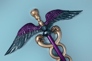 The Ancient Hermes' Caduceus Staff [3D Printed Kit] 3D Printed Kit cosplay DangerousLadies
