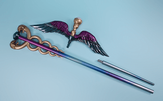 The Ancient Hermes' Caduceus Staff [3D Printed Kit] 3D Printed Kit cosplay DangerousLadies