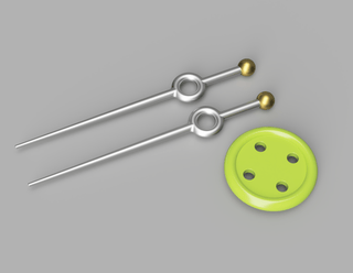 Thimble's Button and Daggers [3D Print Files] 3D Files cosplay DangerousLadies