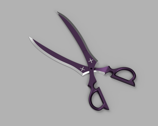 Three's Scissors and Sword [3D Print Files] 3D Files cosplay DangerousLadies