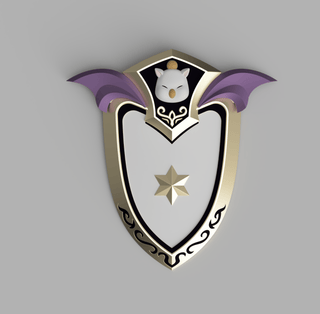 Town Moogle Shield [3D Print Files] 3D Files cosplay DangerousLadies