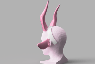 Tyranny's Horns and Ears [3D Print Files] 3D Files cosplay DangerousLadies