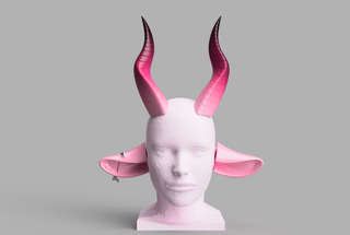 Tyranny's Horns and Ears [3D Print Files] 3D Files cosplay DangerousLadies