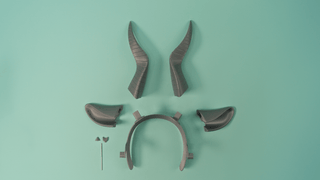 Tyranny's Horns and Ears [3D Printed Kit] 3D Printed Kit cosplay DangerousLadies