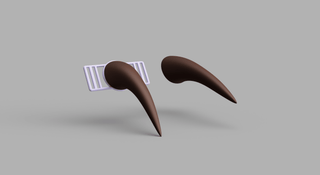 Umamusume Horse Tail Bases [3D Print Files] 3D Files cosplay DangerousLadies