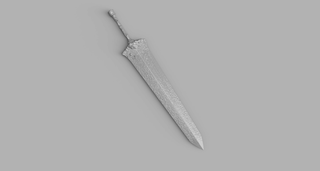 Verso's Simoso Sword and Dagger [3D Print Files] 3D Files cosplay DangerousLadies
