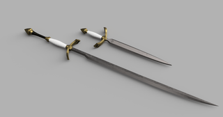 Verso's Verleso Sword and Dagger [3D Print Files] 3D Files cosplay DangerousLadies