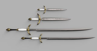 Verso's Verleso Sword and Dagger [3D Print Files] 3D Files cosplay DangerousLadies