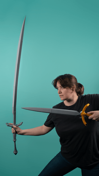 Verso's Verleso Sword and Dagger [3D Printed Kit] 3D Printed Kit cosplay DangerousLadies