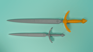 Verso's Verleso Sword and Dagger [3D Printed Kit] 3D Printed Kit cosplay DangerousLadies