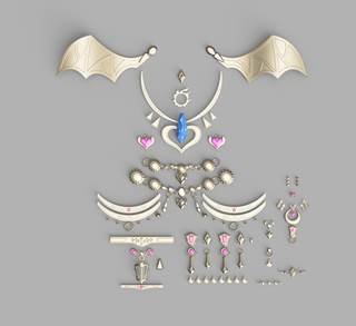 Weathered Dancer (Lvl 80) Accessories [3D Print Files] 3D Files cosplay DangerousLadies