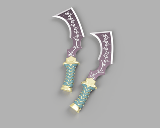 Zidane Mage Masher Daggers [3D Print Files] 3D Files cosplay DangerousLadies