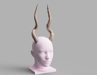 Addax Horns [3D Print Files] 3D Files cosplay DangerousLadies