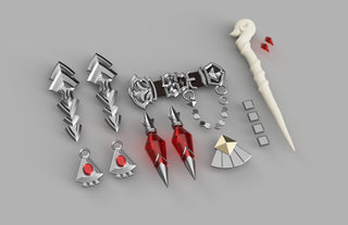 Alisaie Leveilleur's Shadowbringers Accessories [3D Print Files] 3D Files cosplay DangerousLadies