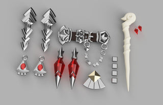 Alisaie Leveilleur's Shadowbringers Accessories [3D Print Files] 3D Files cosplay DangerousLadies