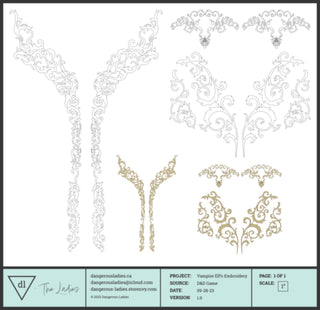 Astarion's Embroidery Pattern [Embroidery Files] Embroidery + Patterns cosplay DangerousLadies