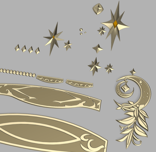 Astronomia Chiton's Skirt Accessories [3D Print Files]