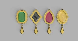 Bayonetta's Keychain Gems [3D Print Files] 3D Files cosplay DangerousLadies