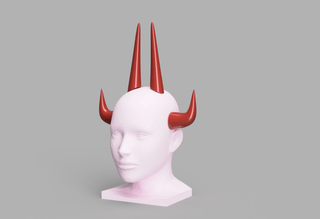 Blood Demon's Horns [3D Print Files] 3D Files cosplay DangerousLadies