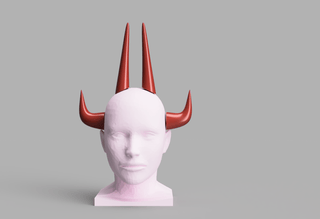 Blood Demon's Horns [3D Print Files] 3D Files cosplay DangerousLadies