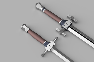 Cid "Cidolfus" Telamon's Twin Swords [3D Print Files] 3D Files cosplay DangerousLadies