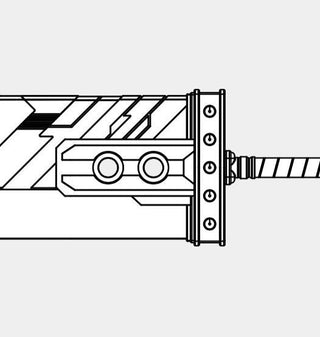 Cloud's Remake Buster Sword [Digital Pattern] Embroidery + Patterns cosplay DangerousLadies