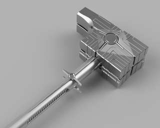 Dar-Benn's Accuser's Hammer Cosmi-Rod [3D Print Files] 3D Files cosplay DangerousLadies