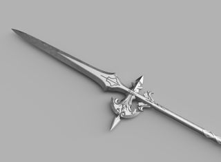 Dion Lesage's Dragoon Lance [3D Print Files] 3D Files cosplay DangerousLadies