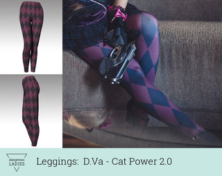 D.va's Black Cat Leggings Ready to Wear Clothing cosplay DangerousLadies