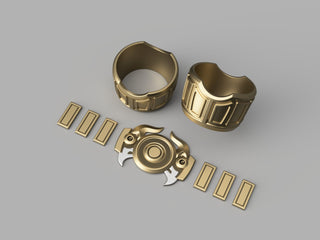 Emet-Selch's Belt Buckle and Cuffs [3D Print Files] 3D Files cosplay DangerousLadies