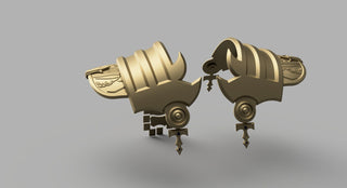 Emet-Selch's Shoulder Pauldrons and Ribbon [3D Print Files]