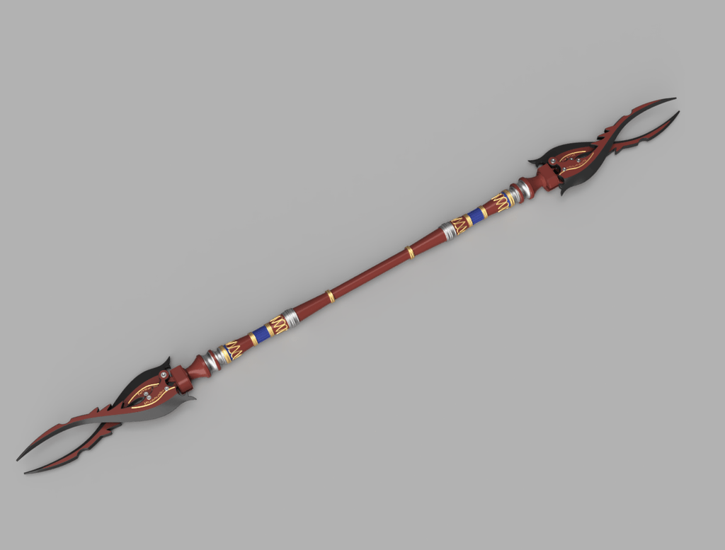 Fang's Bladed Lance [3D Print Files] DangerousLadies