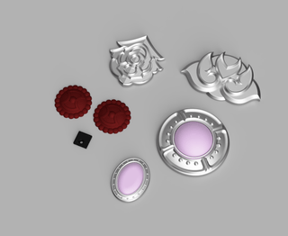 Far Eastern Maiden's Accessories [3D Print Files]