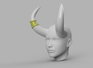 Felheart Curved Horns [3D Print Files]