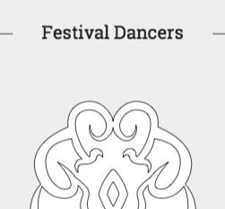 Festival Dancer Pattern Book [Digital Pattern] Embroidery + Patterns cosplay DangerousLadies