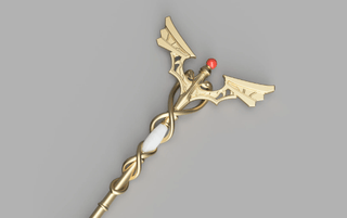 Flayn's Caduceus Staff [3D Print Files] 3D Files cosplay DangerousLadies