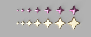 Four Pointed Star Guardian Stars [3D Print Files] 3D Files cosplay DangerousLadies