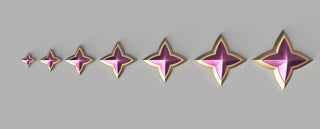 Four Pointed Star Guardian Stars [3D Print Files] 3D Files cosplay DangerousLadies