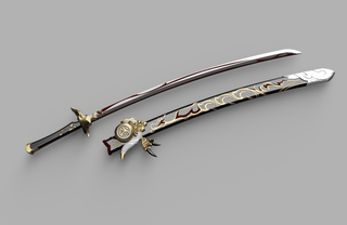 Genji Katana and Sheath [3D Print Files] 3D Files cosplay DangerousLadies