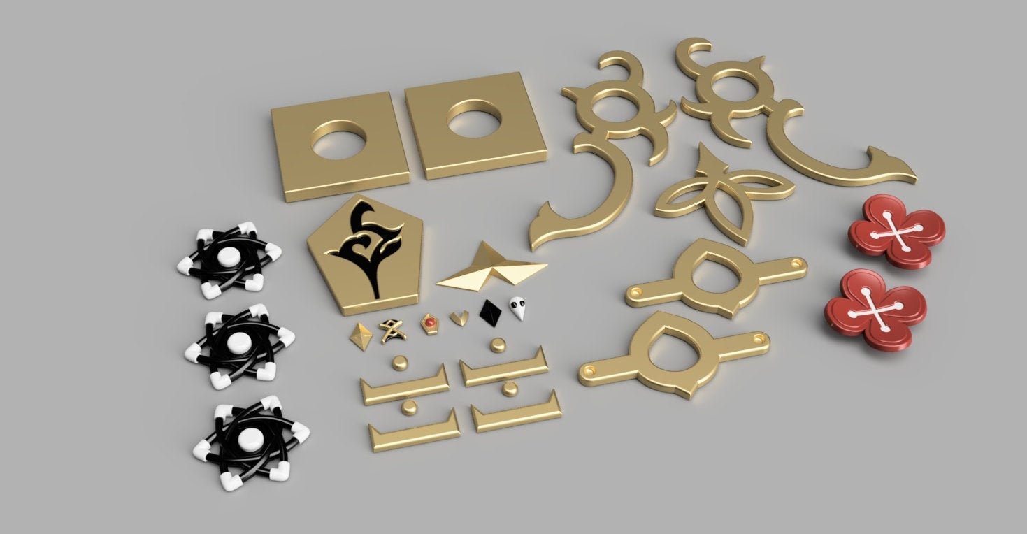 Hu Tao's Accessories [3D Print Files]