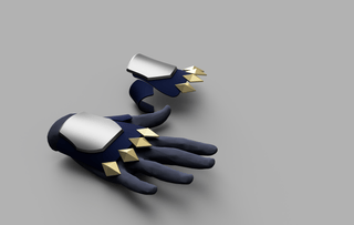 Jean's Back of Hand Armour [3D Print Files] 3D Files cosplay DangerousLadies