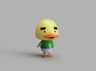 Joey, Derwin and Ducks Animal Crossing Figurine [3D Print Files] 3D Files cosplay DangerousLadies