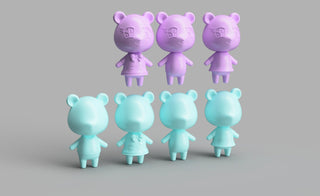 Judy and Cubs Animal Crossing Figurine [3D Print Files] 3D Files cosplay DangerousLadies